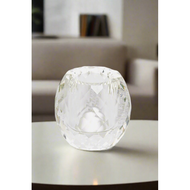 Crystal Round Candle Holder