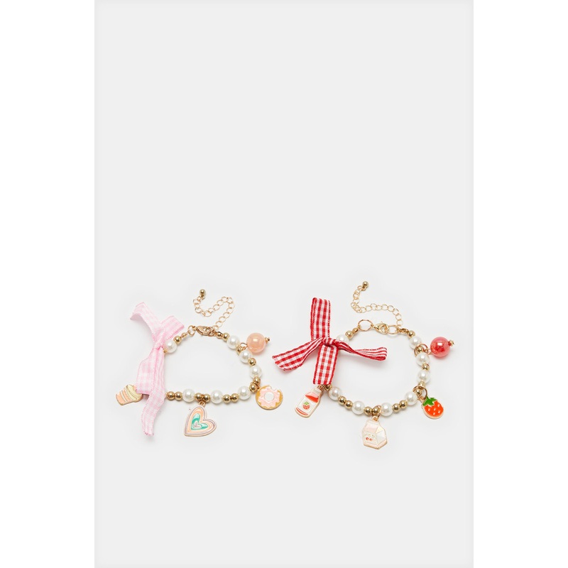 Girls Assorted Embellished Bracelet Set (2 Piece)