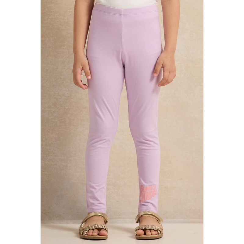 Girls Lilac Printed Leggings|2-3 Years|3-4 Years|4-5 Years|5-6 Years|6-7 Years|7-8 Years