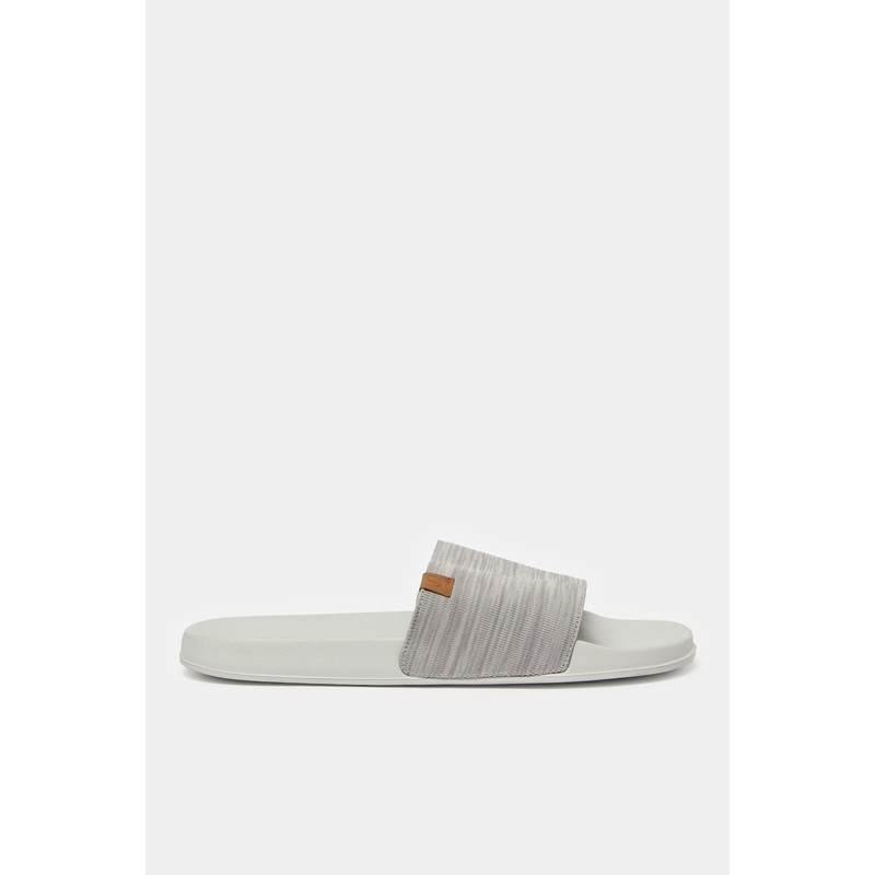 Men Grey Padded Slide|EU40|EU41|EU42|EU43|EU44|EU45