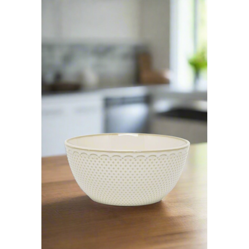 White Mixing Bowl (Medium)