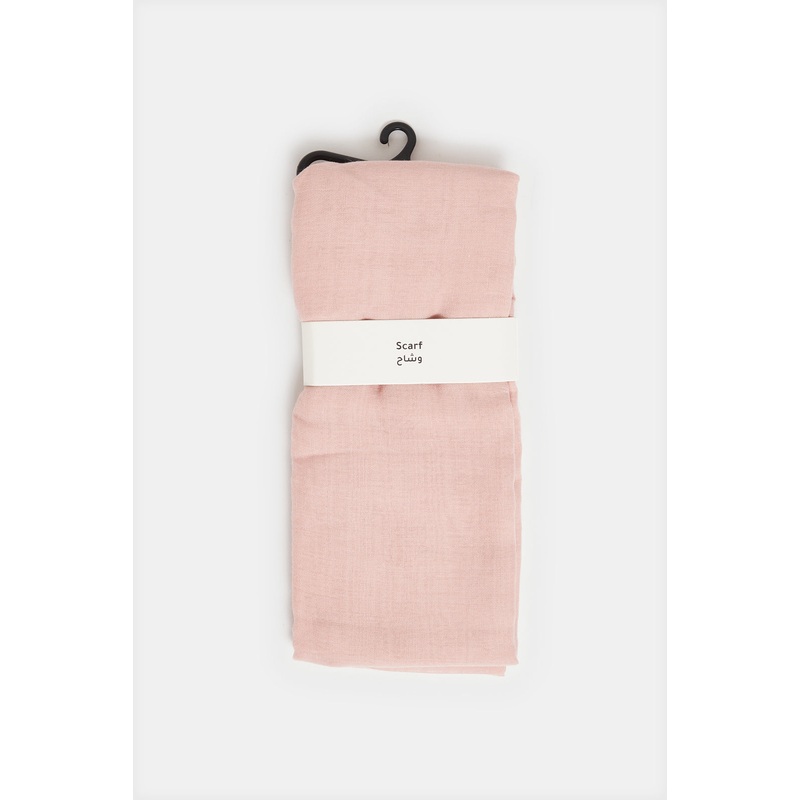 Women Pink Solid Scarf|Default Title