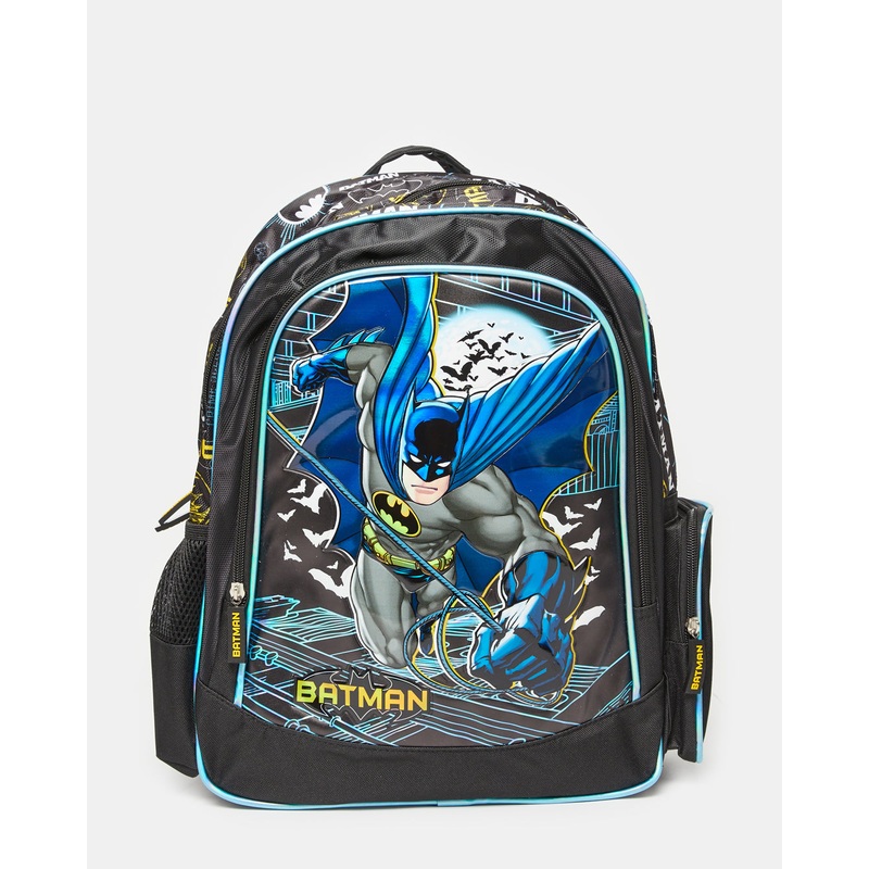 Boys Black Batman School Backpack (16 Inch)