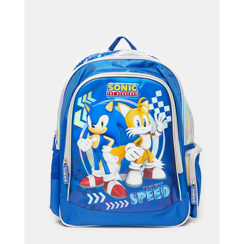 Boys Blue Sonic School Backpack (16 Inch)