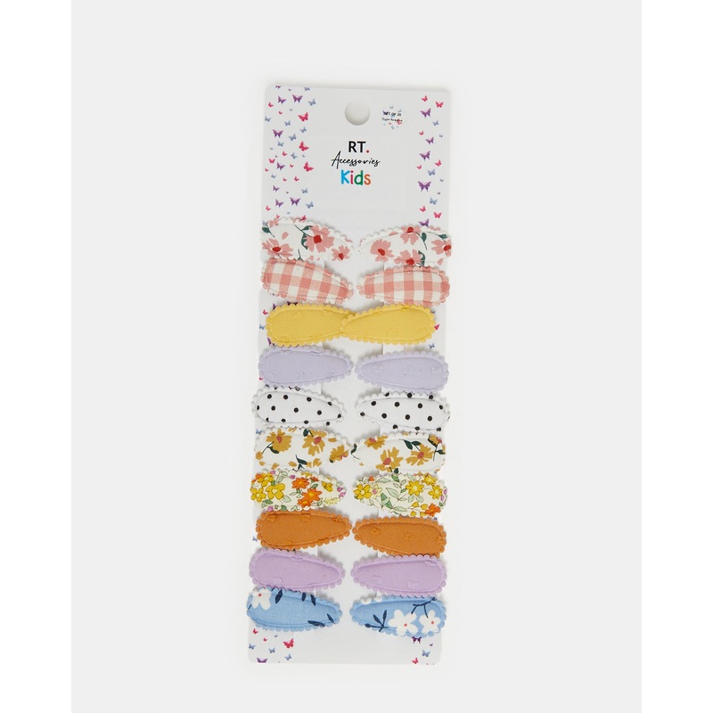 Girls Assorted Embellished Hair Clip Set (Pack of 20)