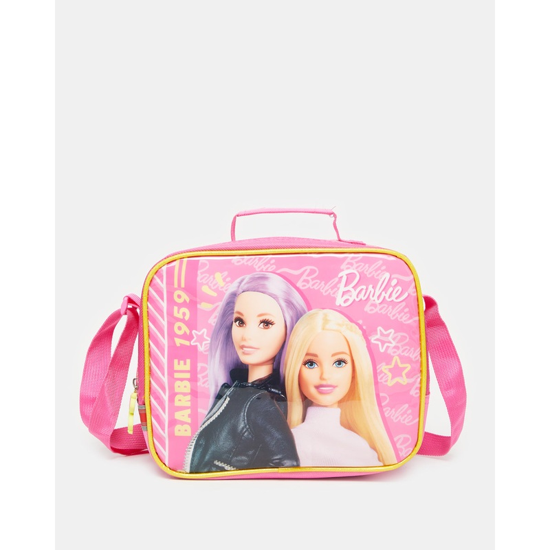 Girls Pink Barbie Lunch Bag