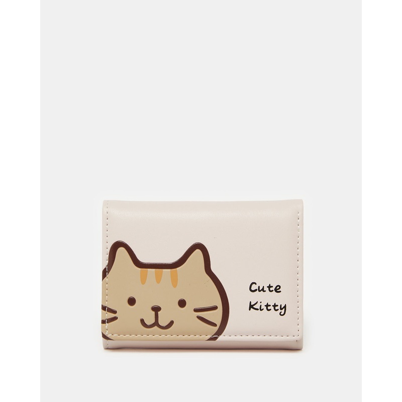 Girls Pink Cute Kitty Wallet