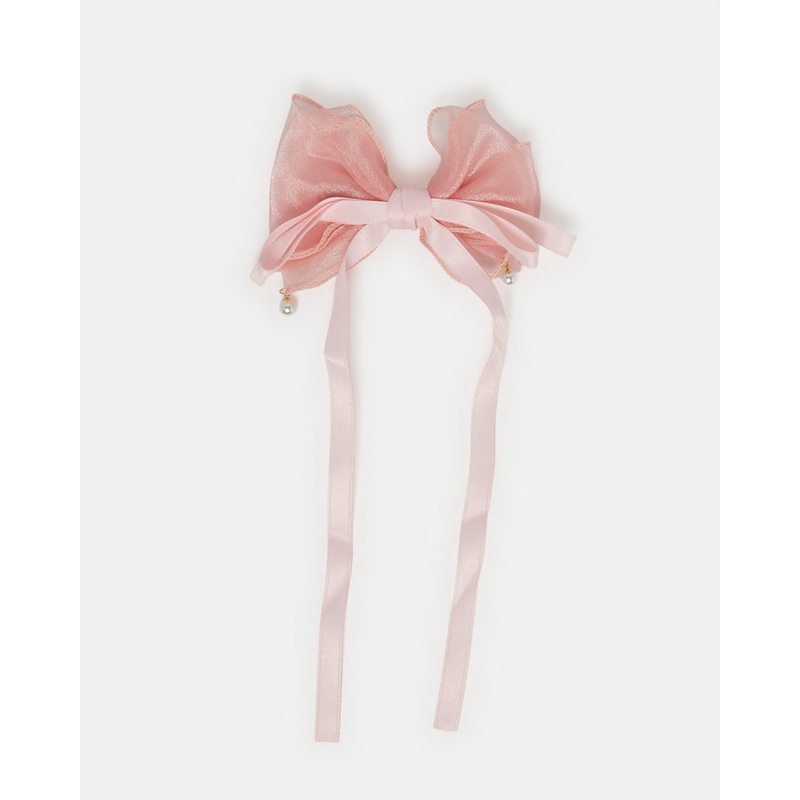 Girls Pink Embellished Hair Clip