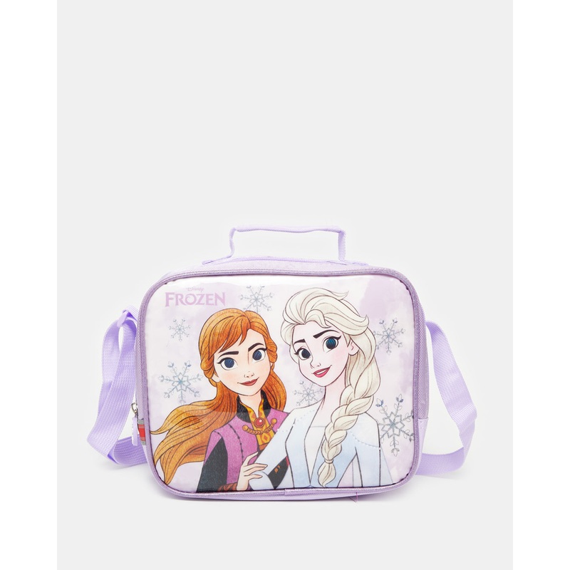 Girls Purple Frozen Lunch Bag