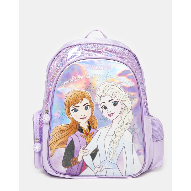 Girls Purple Frozen School Backpack (16 Inch)