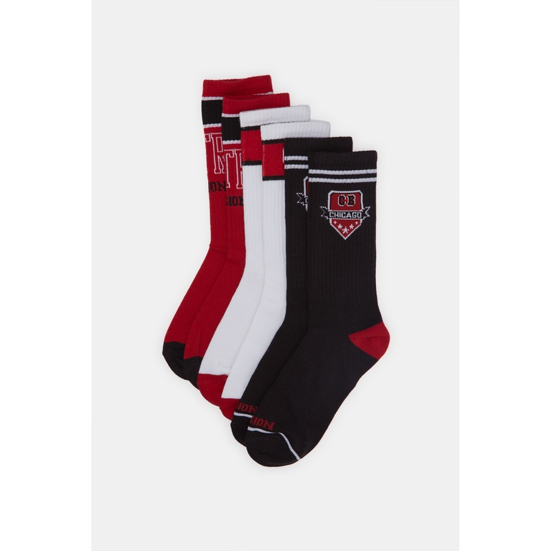 Senior Boys Assorted CB Chicago Basketball Socks (Pack of 3)