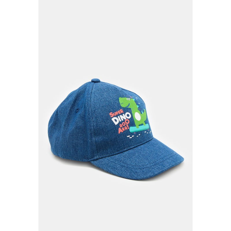 Boys Blue Dino Embellished Cap