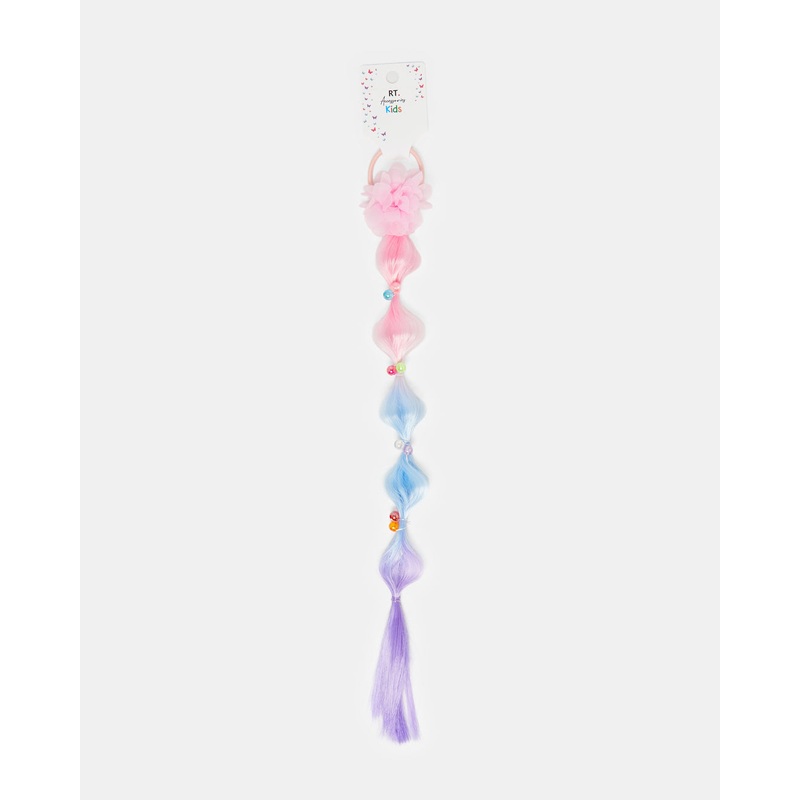 Girls Multicolour Scrunchy With Synthetic Hair