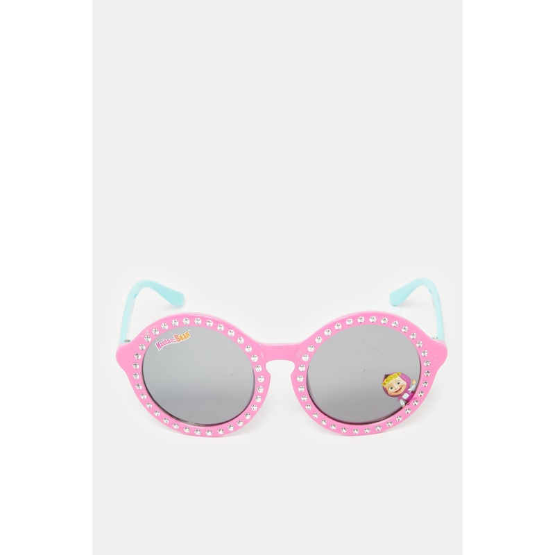 Girls Pink Masha & Bear Sunglasses