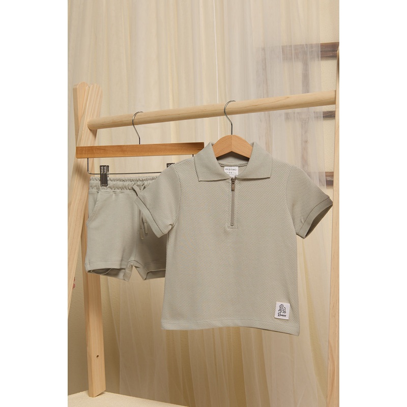 Infant Boys Grey Casual Set (2 Piece)