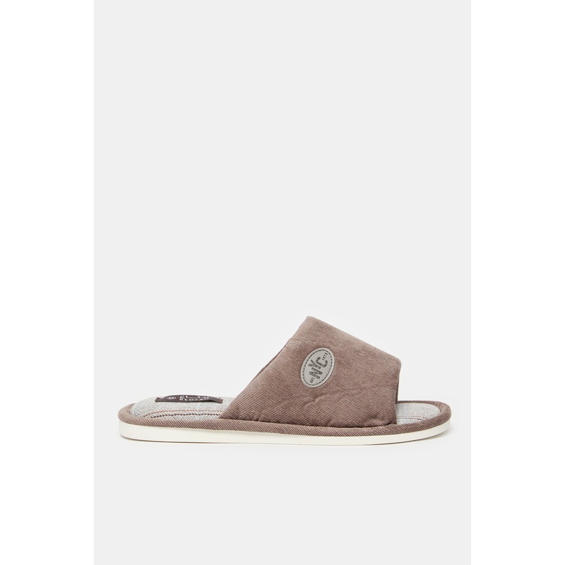 Men Beige Embellished Slipper|Small|Medium|Large
