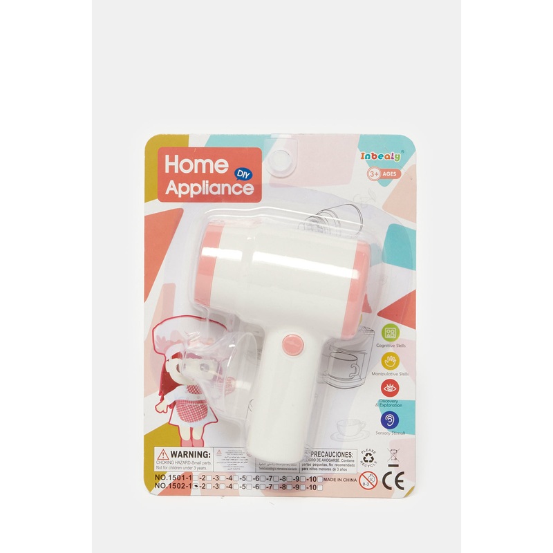 Pink Suction Plate Electric Hair Dryer Pink