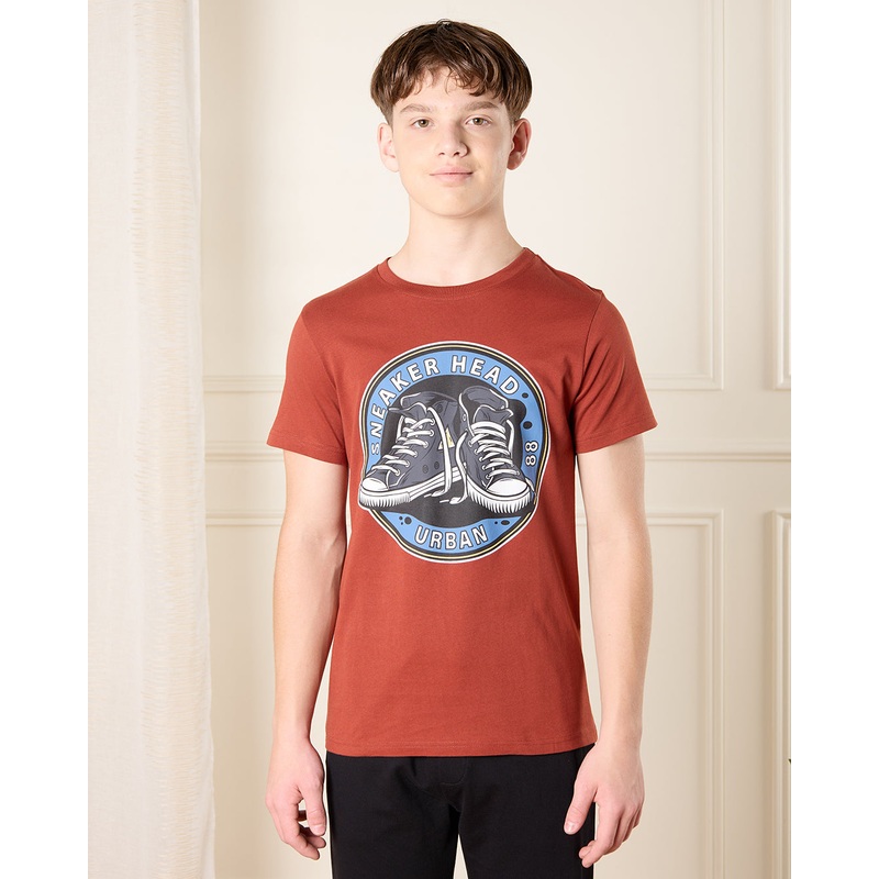 Senior Boys Rust Graphic T-Shirt