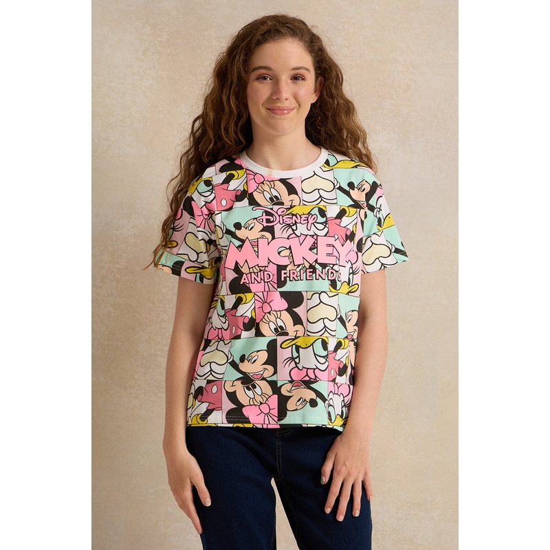 Senior Girls Multicolour Printed Top