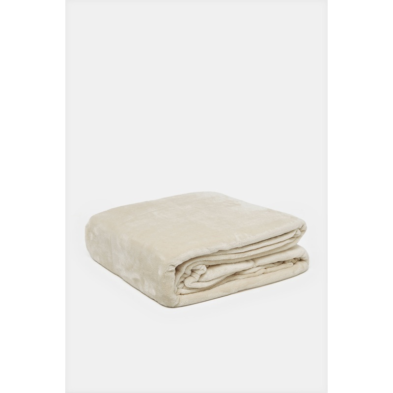 Beige Ultra Soft Blanket (Double Size)