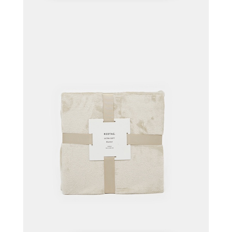 Beige Ultra Soft Blanket (Single Size)