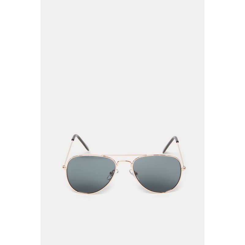 Boys Gold Aviator Sunglasses