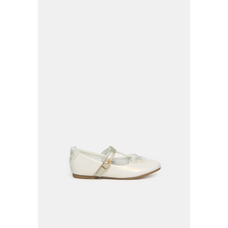 Girls White Butterfly Ballerina