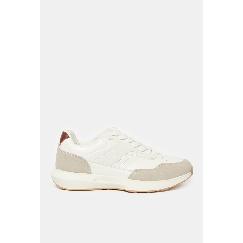 Men White Plain Sneakers|EU40|EU41|EU42|EU43|EU44|EU45