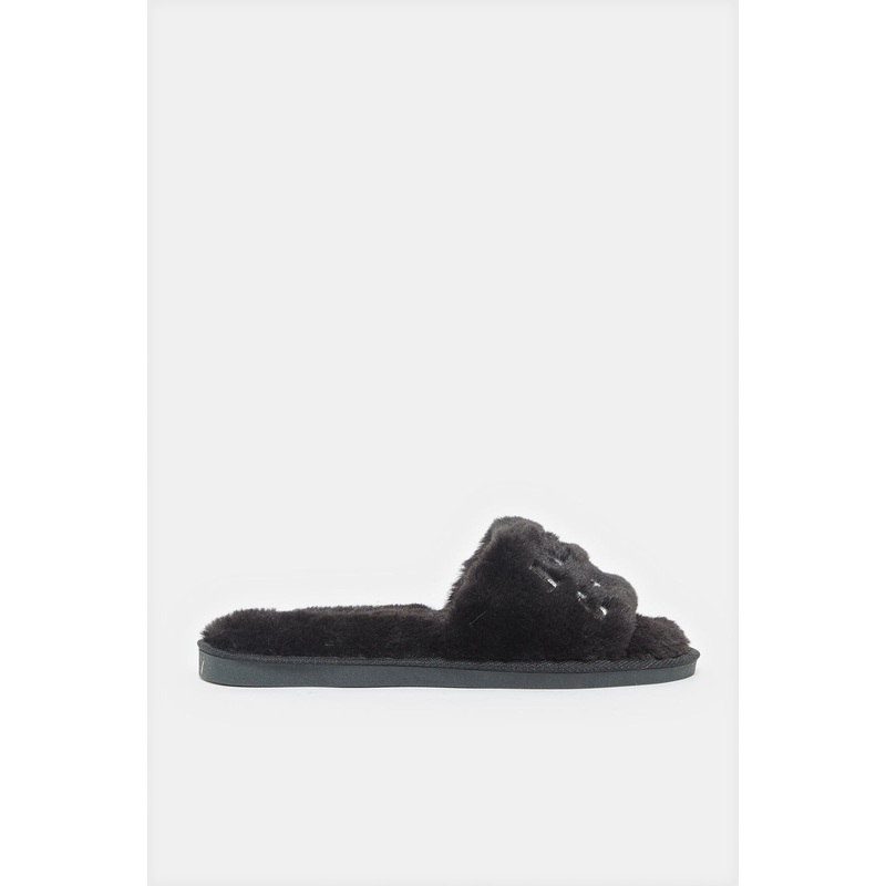 Women Black Embroidered Mule|Small|Medium|Large