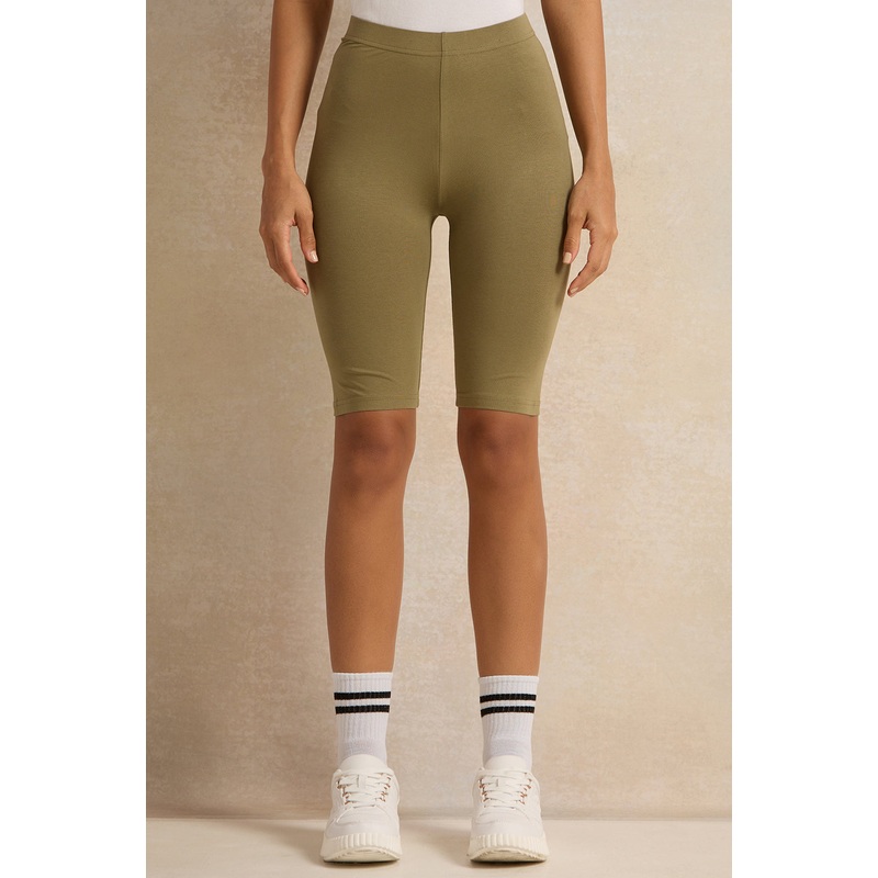 Women Green Biker Short|UK8|UK10|UK12|UK14|UK16|UK18