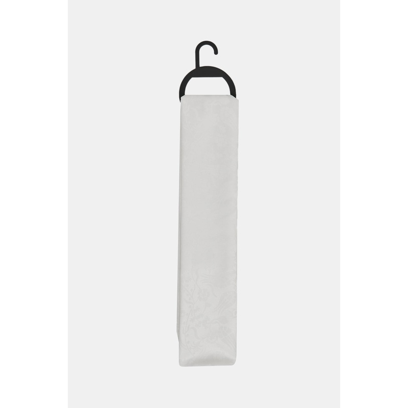 Women White Solid Scarf