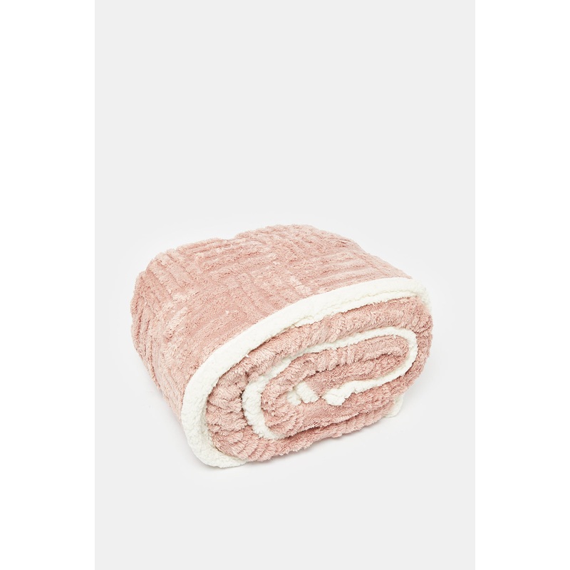 Beige Reversible Blanket (Double Size)