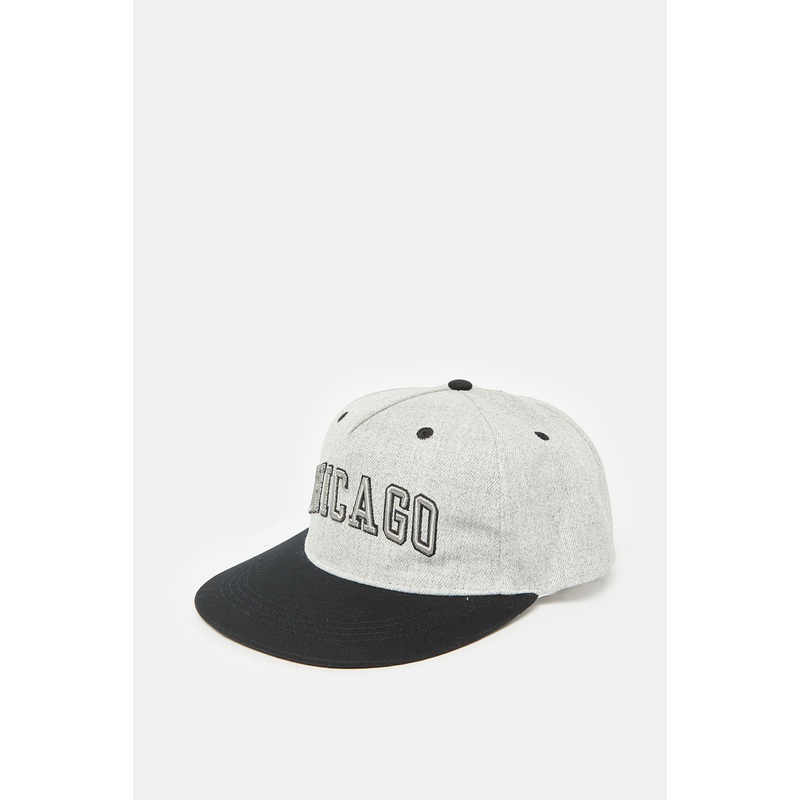 Boys Grey Embellished Cap