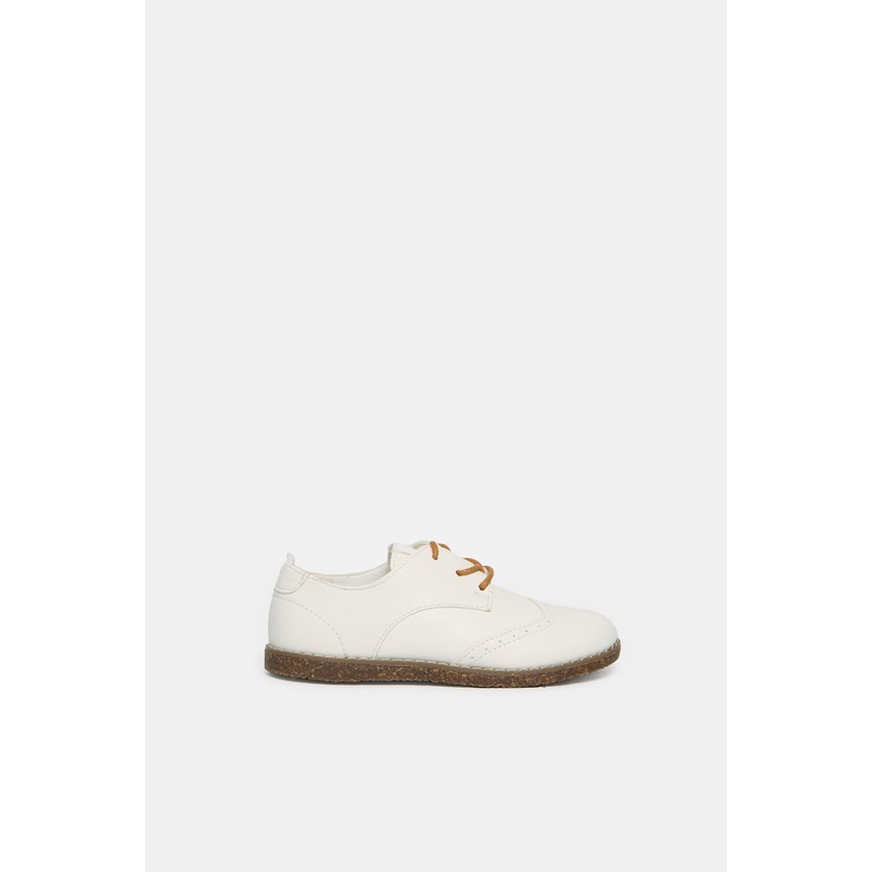 Boys White Lace Up Brogues|EU25|EU26|EU27|EU28|EU29|EU30|EU31|EU32