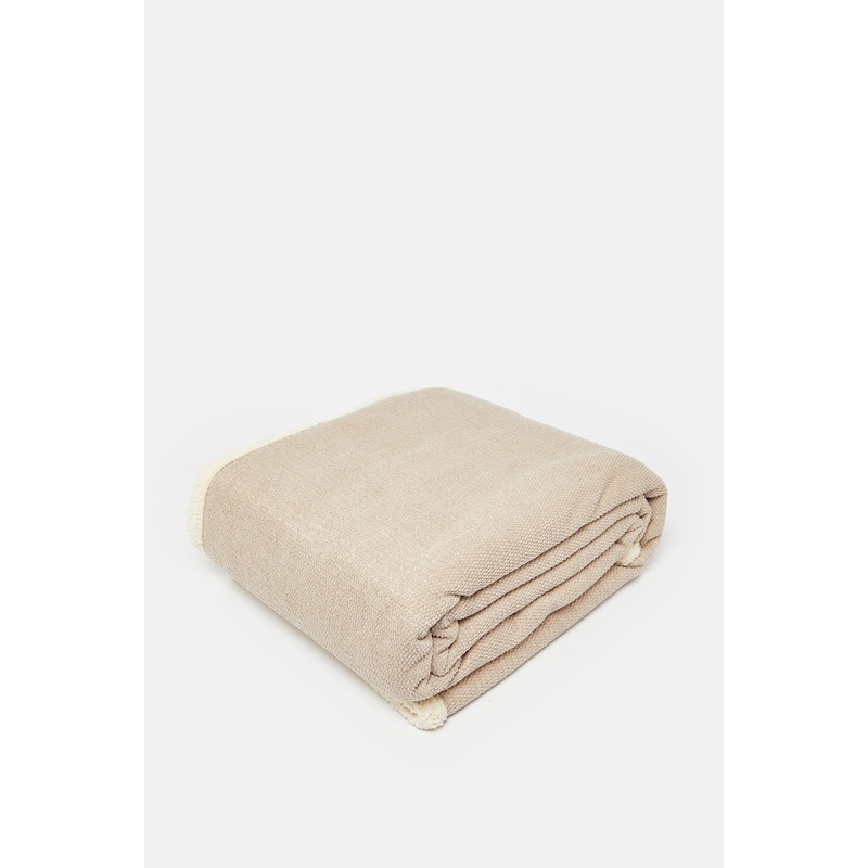 Cream Reversible Blanket (Double Size)