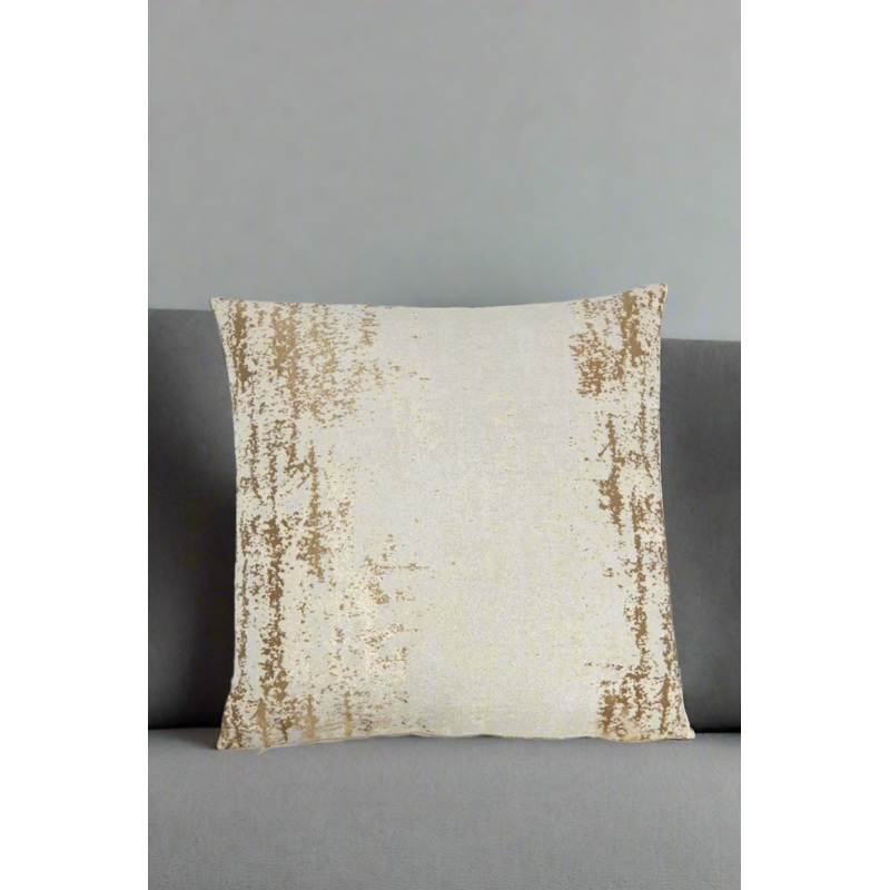 Gold Jacquard Cushion
