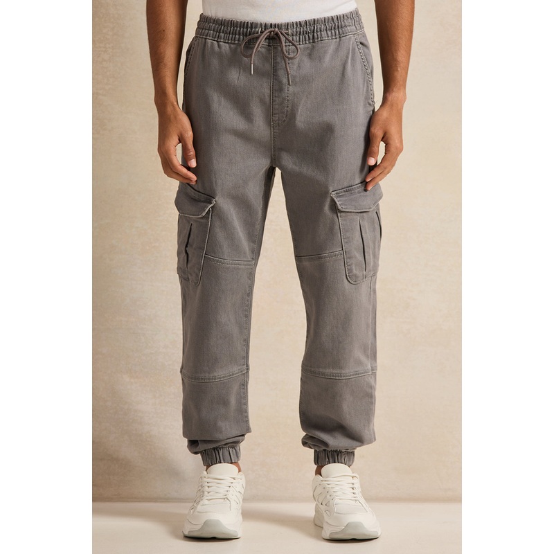 Men Grey Cargo Joggers|30 Waist|32 Waist|34 Waist|36 Waist|38 Waist