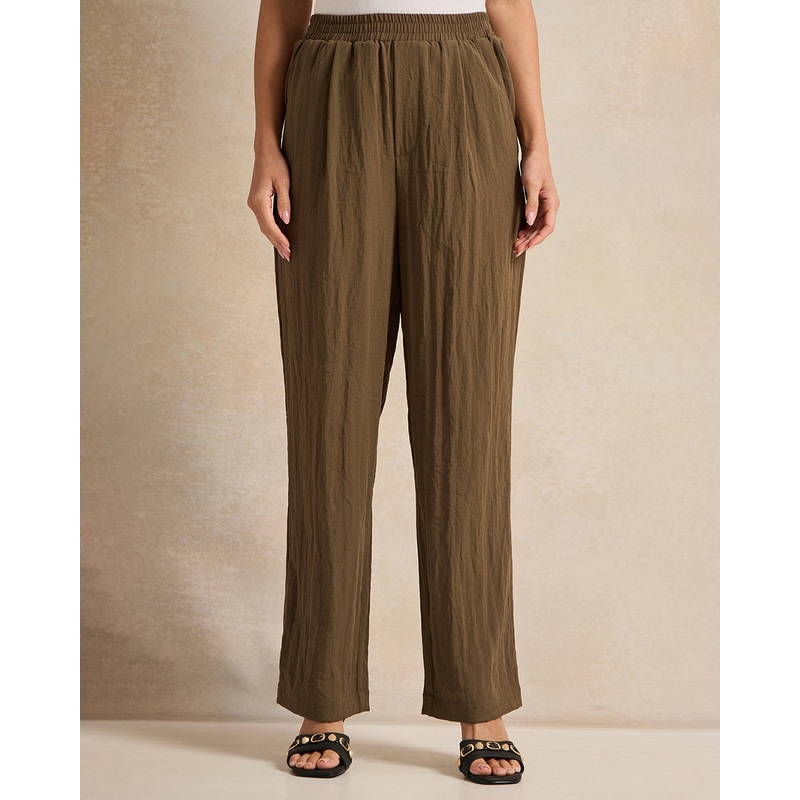 Women Brown Flared Trouser|UK8|UK10|UK12|UK14|UK16|UK18