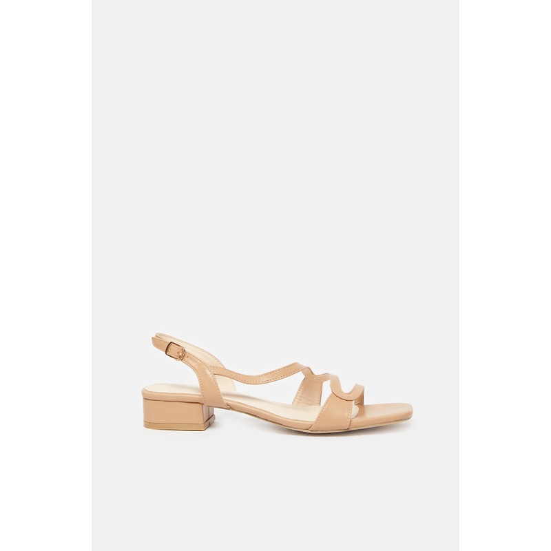 Women Taupe Block Heel Sandal|EU36|EU37|EU38|EU39|EU40|EU41