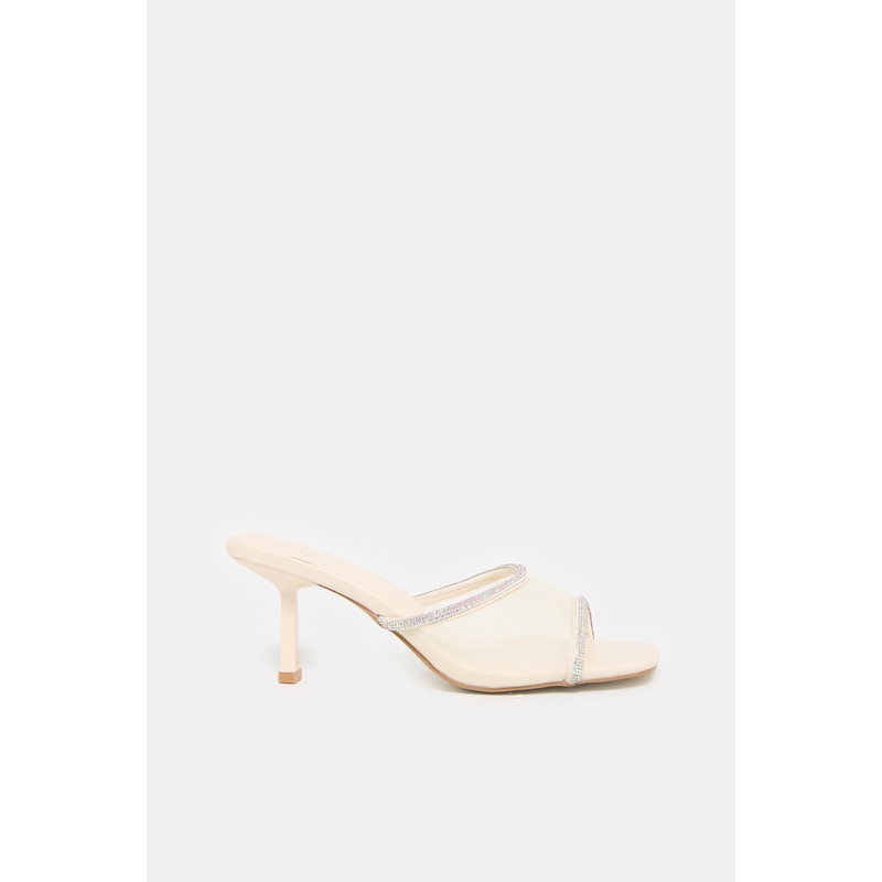 Women White Mesh Mule|EU36|EU37|EU38|EU39|EU40|EU41