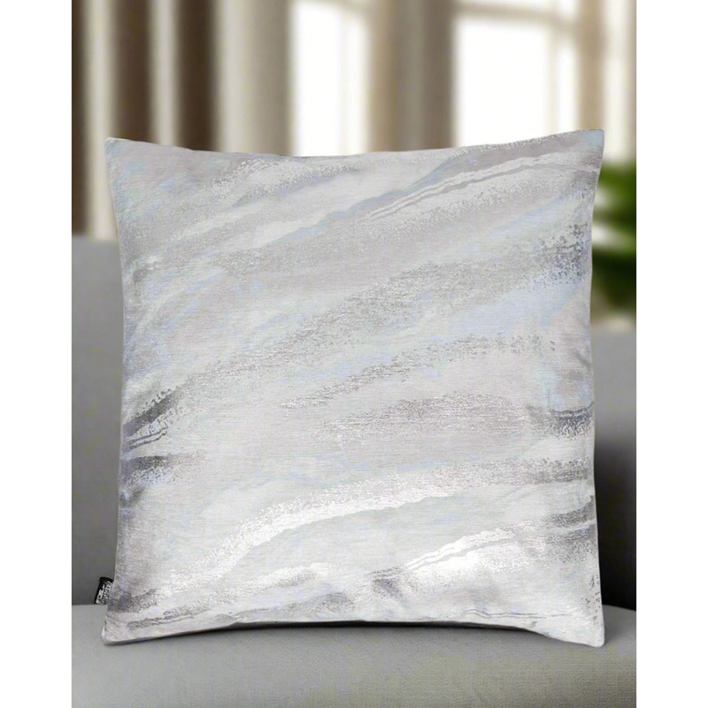 Blue Marble Print Cushion