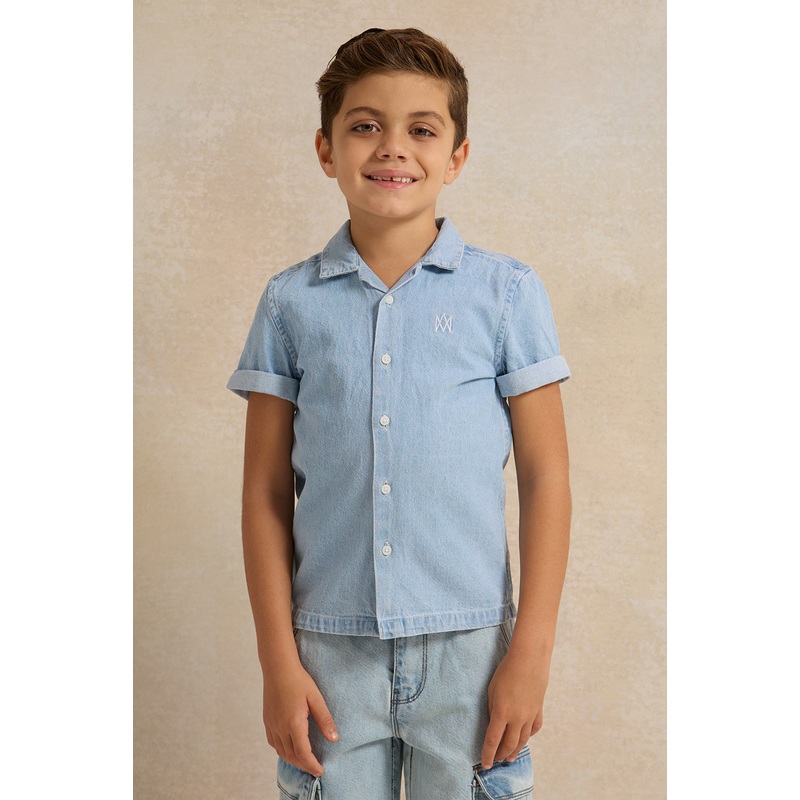 Boys Blue Denim Shirt|2-3 Years|3-4 Years|4-5 Years|5-6 Years|6-7 Years|7-8 Years