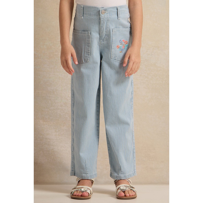 Girls Blue Mom Fit Jeans|2-3 Years|3-4 Years|4-5 Years|5-6 Years|6-7 Years|7-8 Years