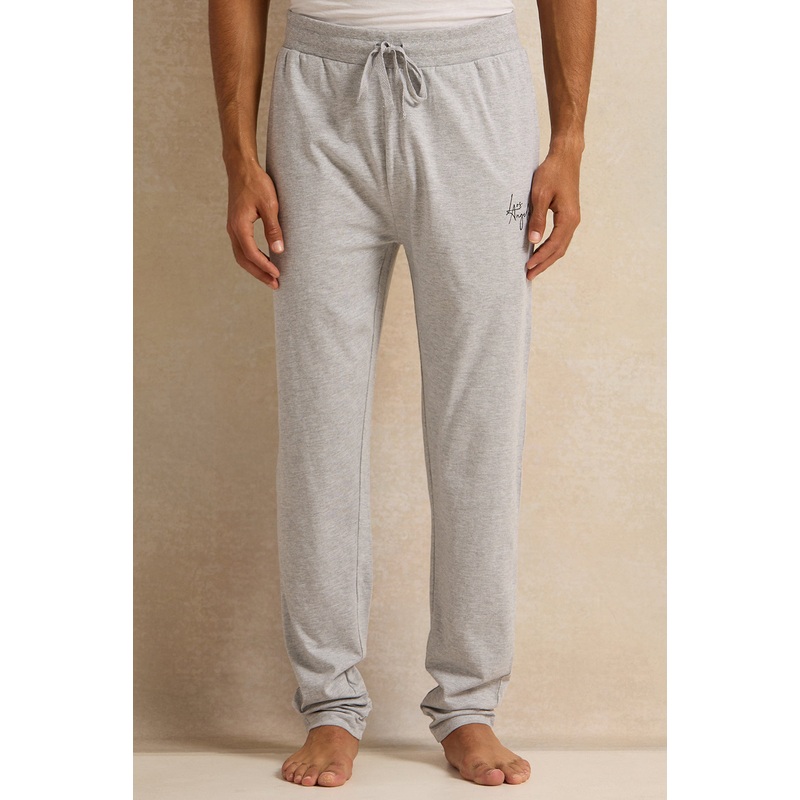 Men Grey Cuffed Pyjama Bottom|Small|Medium|Large|X-Large|XX-Large