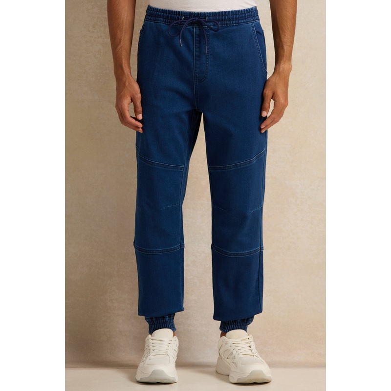 Men Navy Denim Joggers|30 Waist|32 Waist|34 Waist|36 Waist|38 Waist