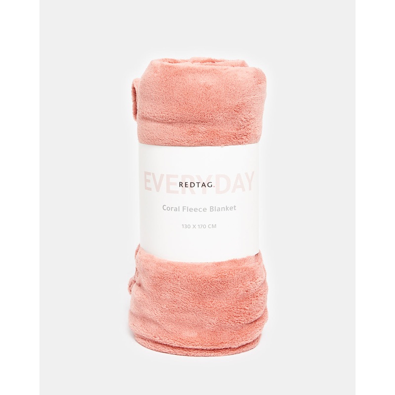 Red Coral Fleece Blanket