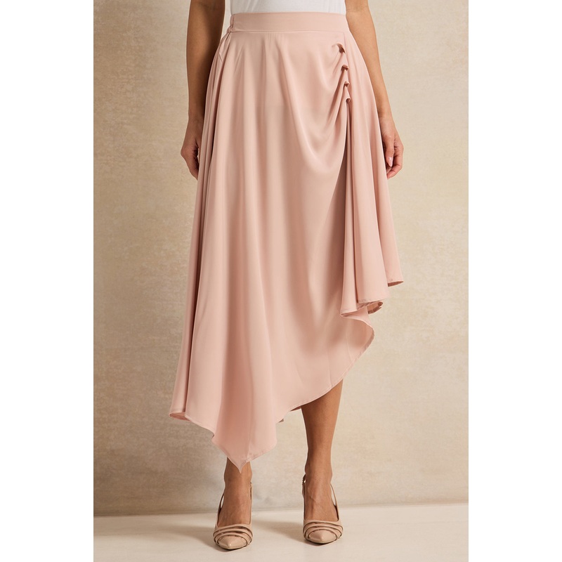 Women Pink Satin Co-Ord Skirt|UK8|UK10|UK12|UK14|UK16|UK18