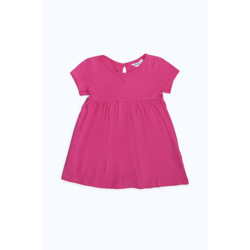 Baby Girls Fuchsia Solid Dress