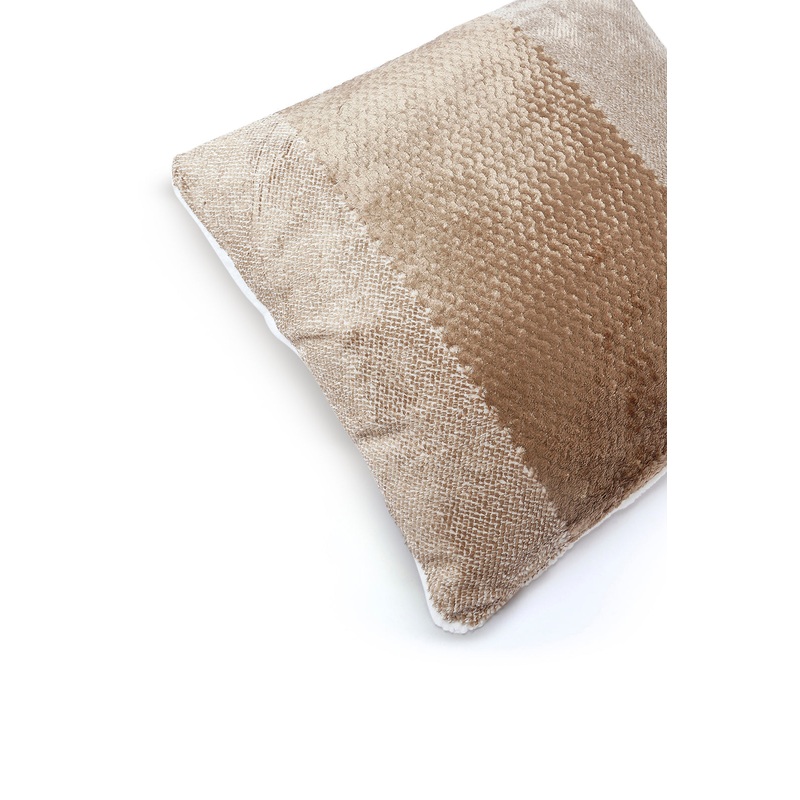 Beige Textured Fur Cushion|180cm x 310cm