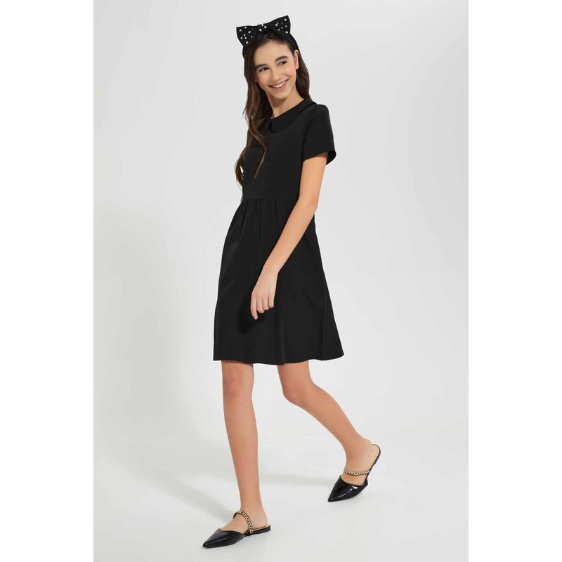 Black Peter Pan Collar Dress|8-9 Yrs (S)|9-10 Yrs (M)|11-12 Yrs (L)|13-14 Yrs (XL)